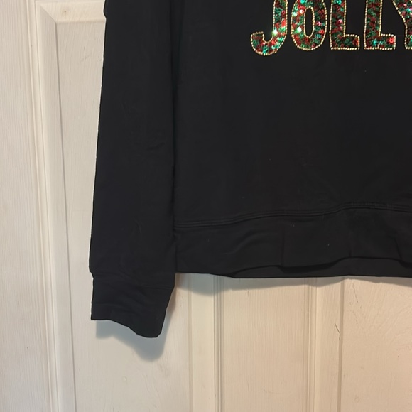 Philosophy Holiday Christmas Top Size Large Black - Picture 3 of 7